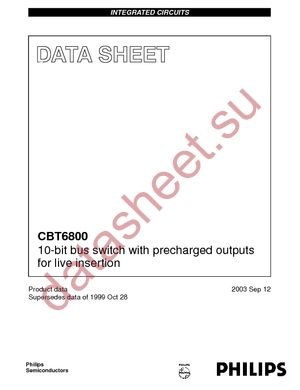 CBT6800PW,112 datasheet  